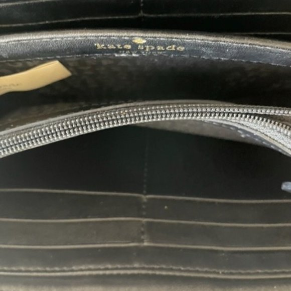 Kate Spade Grove Street Neda Black Leather Zip Around Wallet - Picture 6 of 12